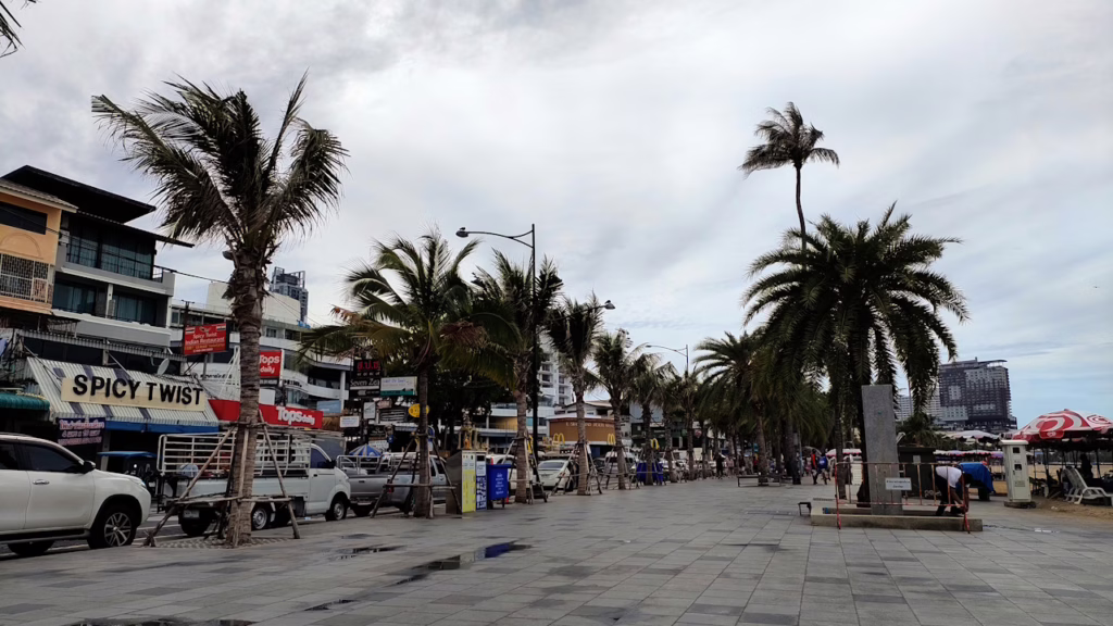 パタヤビーチの北側